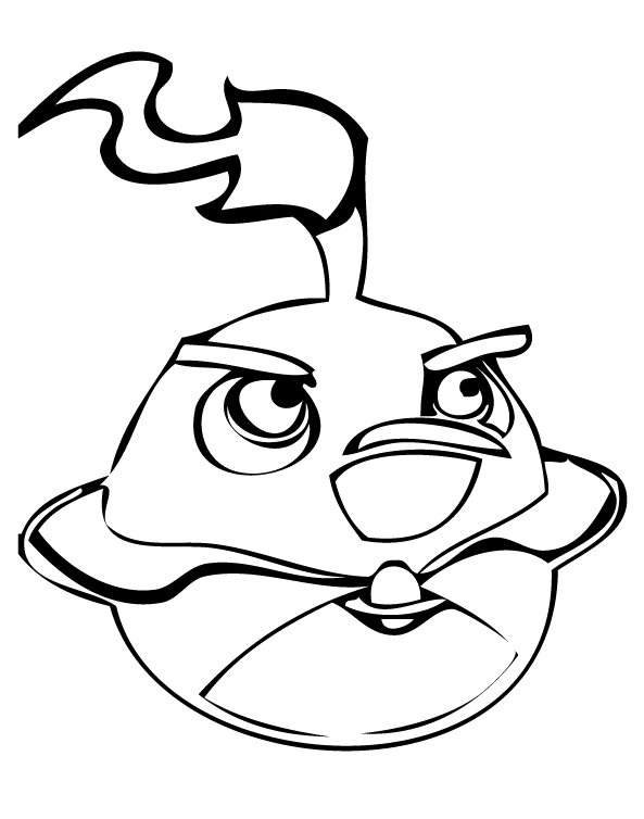 angry birds go bomb coloring pages