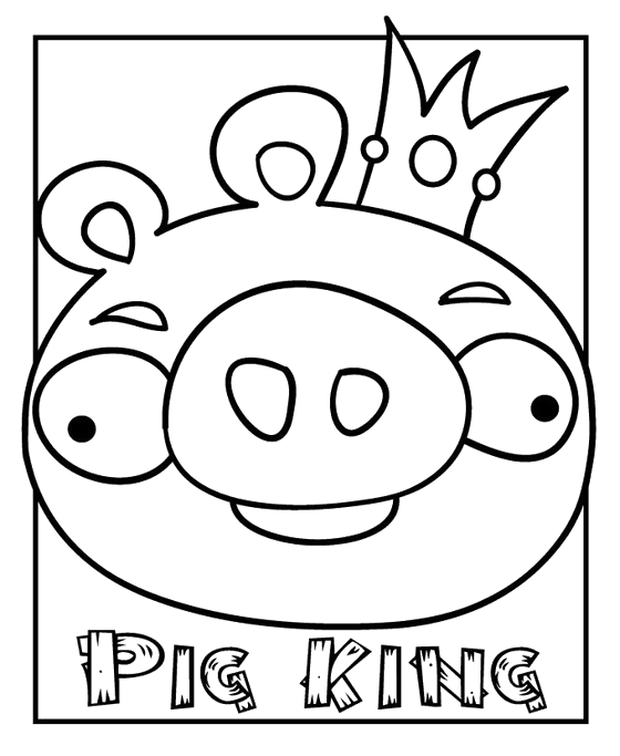 Angry Birds - Pig King the Piggies with the crown