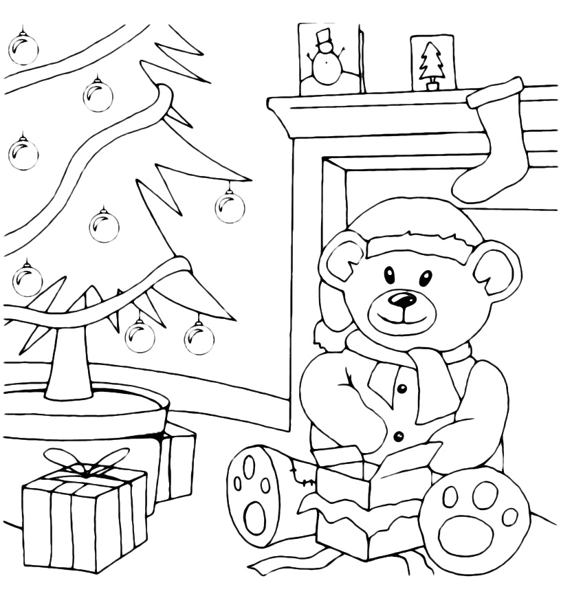 Animals - Teddy Bear at Christmas