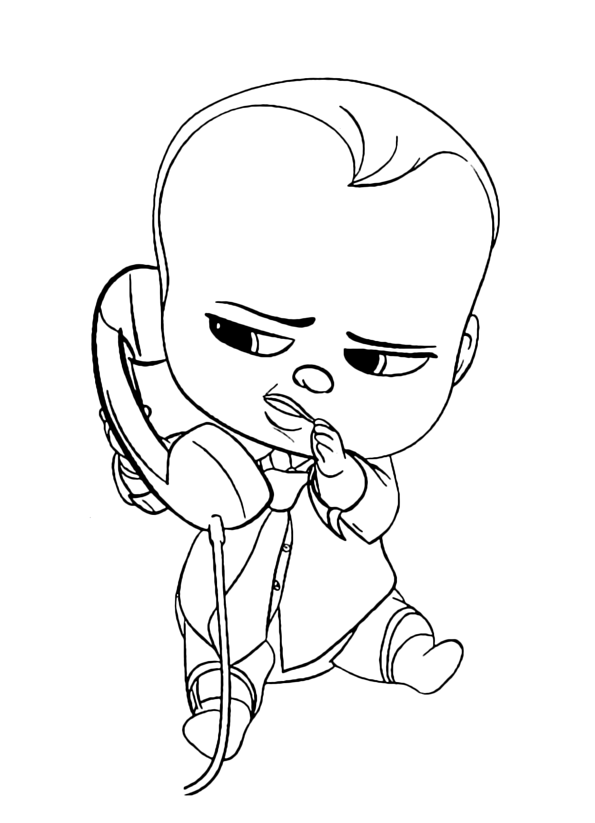 Baby Boss - Baby Boss talks on the phone in secret