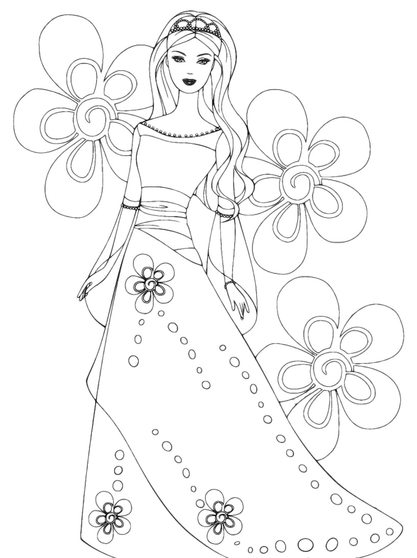 barbie and ken wedding coloring pages