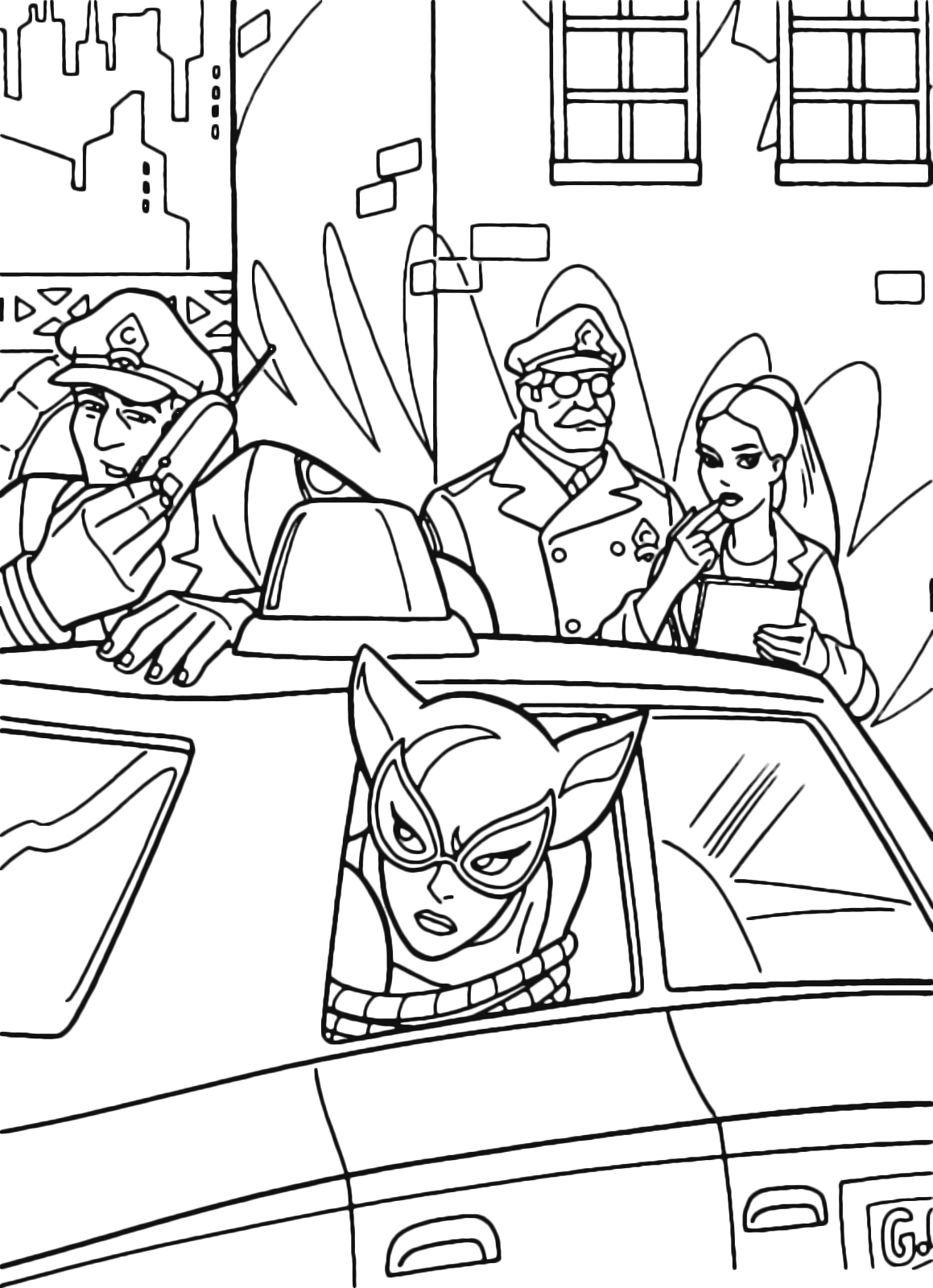 batman and catwoman coloring pages