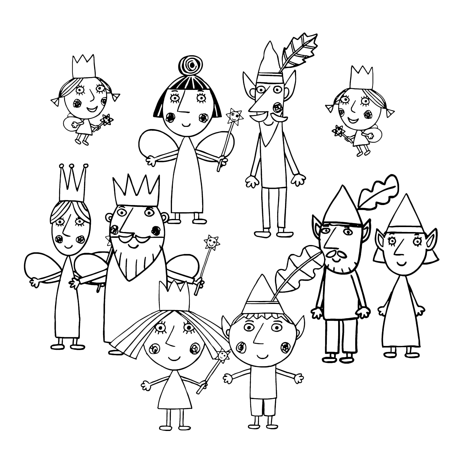 Ben & Holly's Little Kingdom - All the characters from Ben and Holly Little Kingdom
