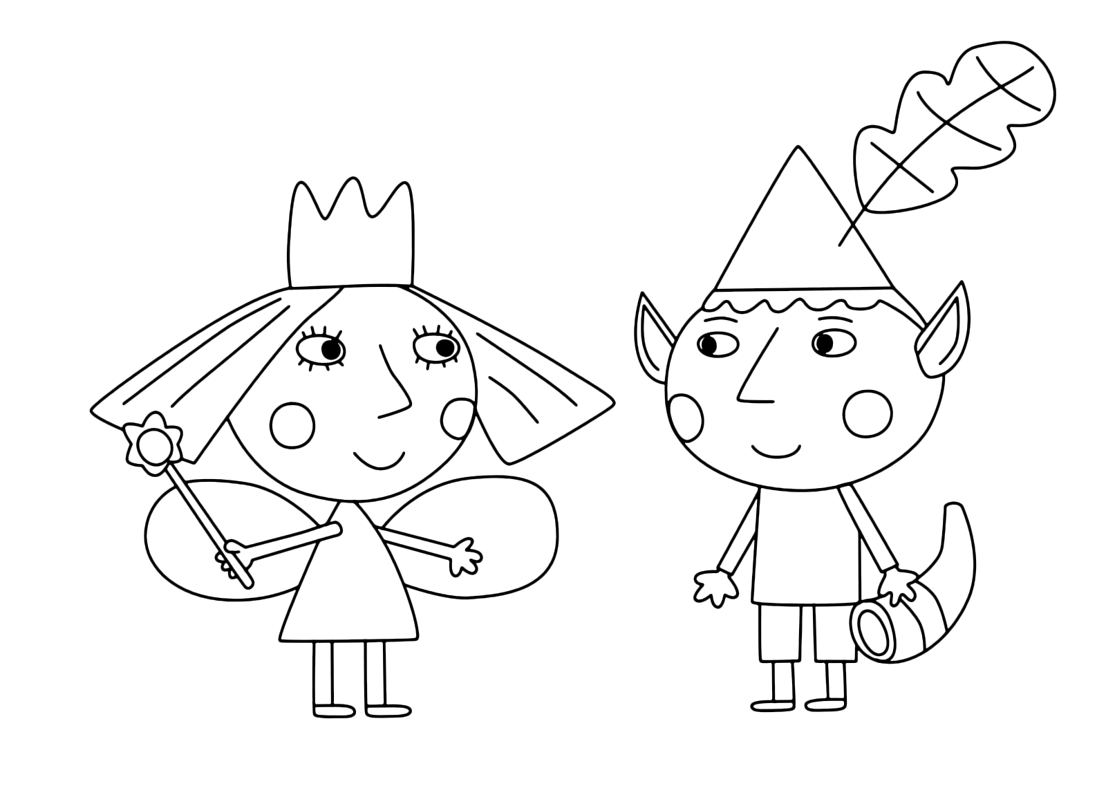 Ben And Holly Coloring Pages - Learny Kids