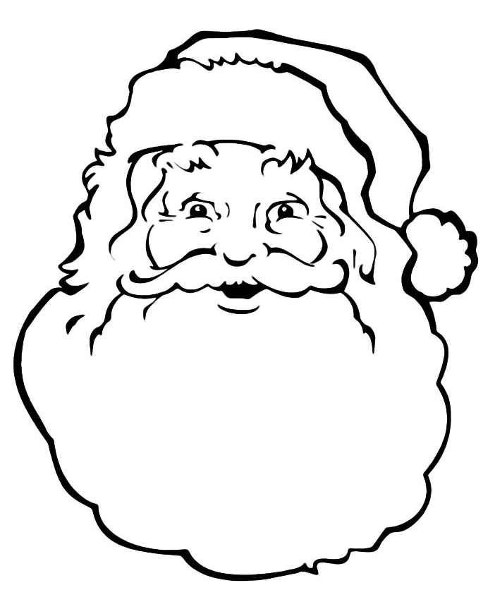  Santa Beard Coloring Pages  HD