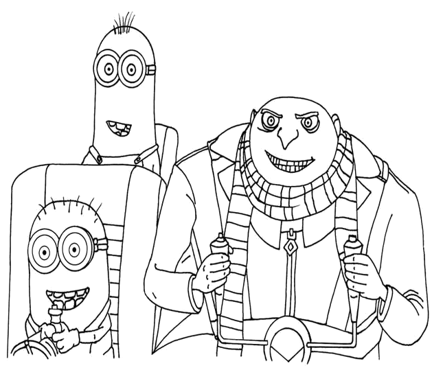 Despicable Me - Gru and the Minions track Vector