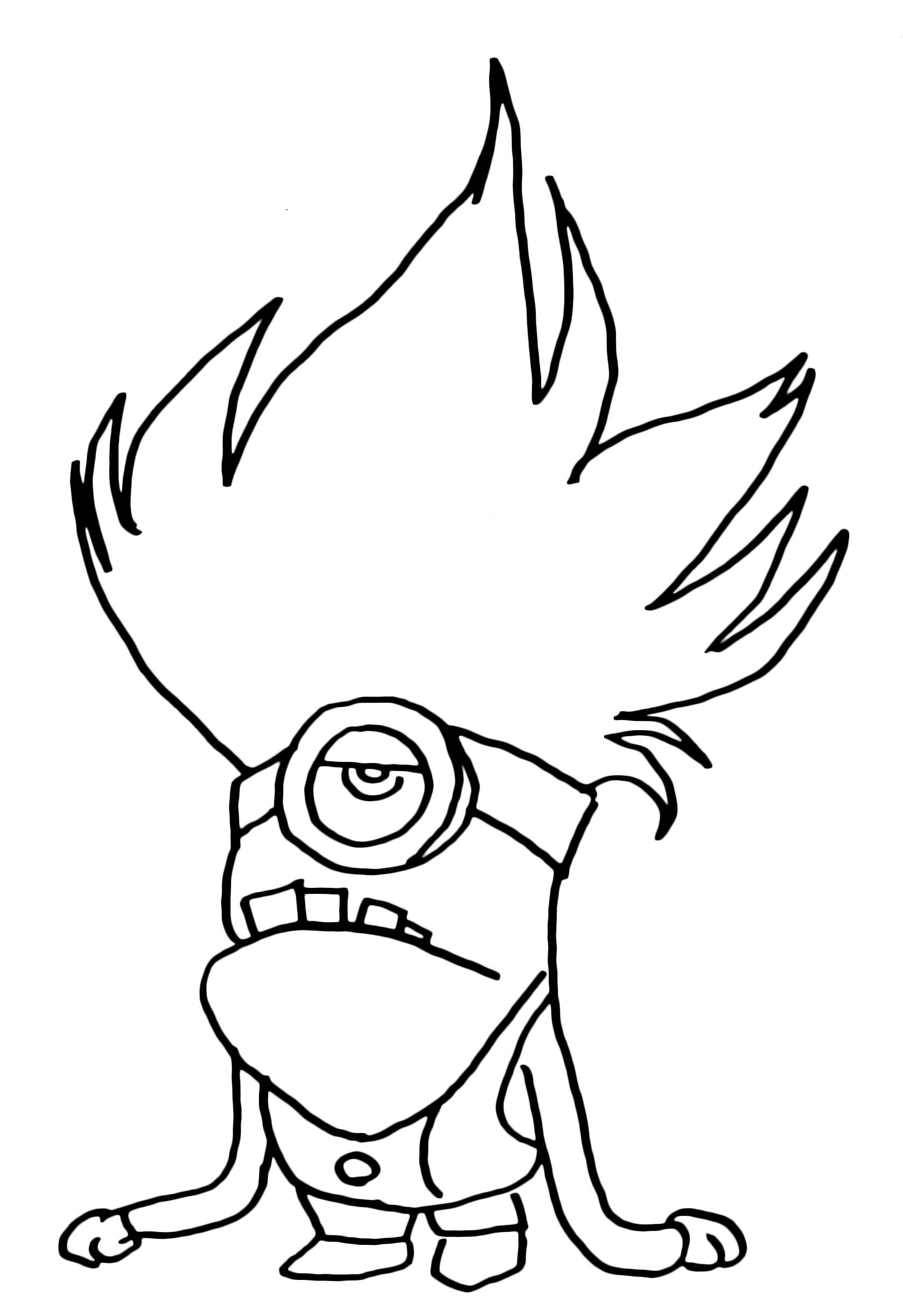Coloring Pages Of Purple Minions