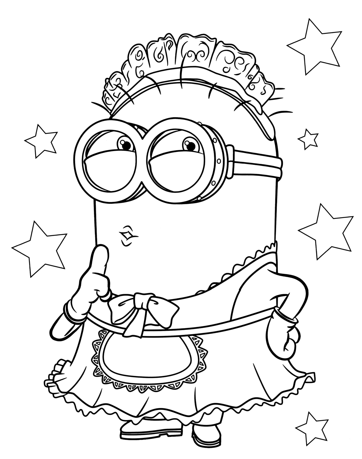 minions coloring pages of phil