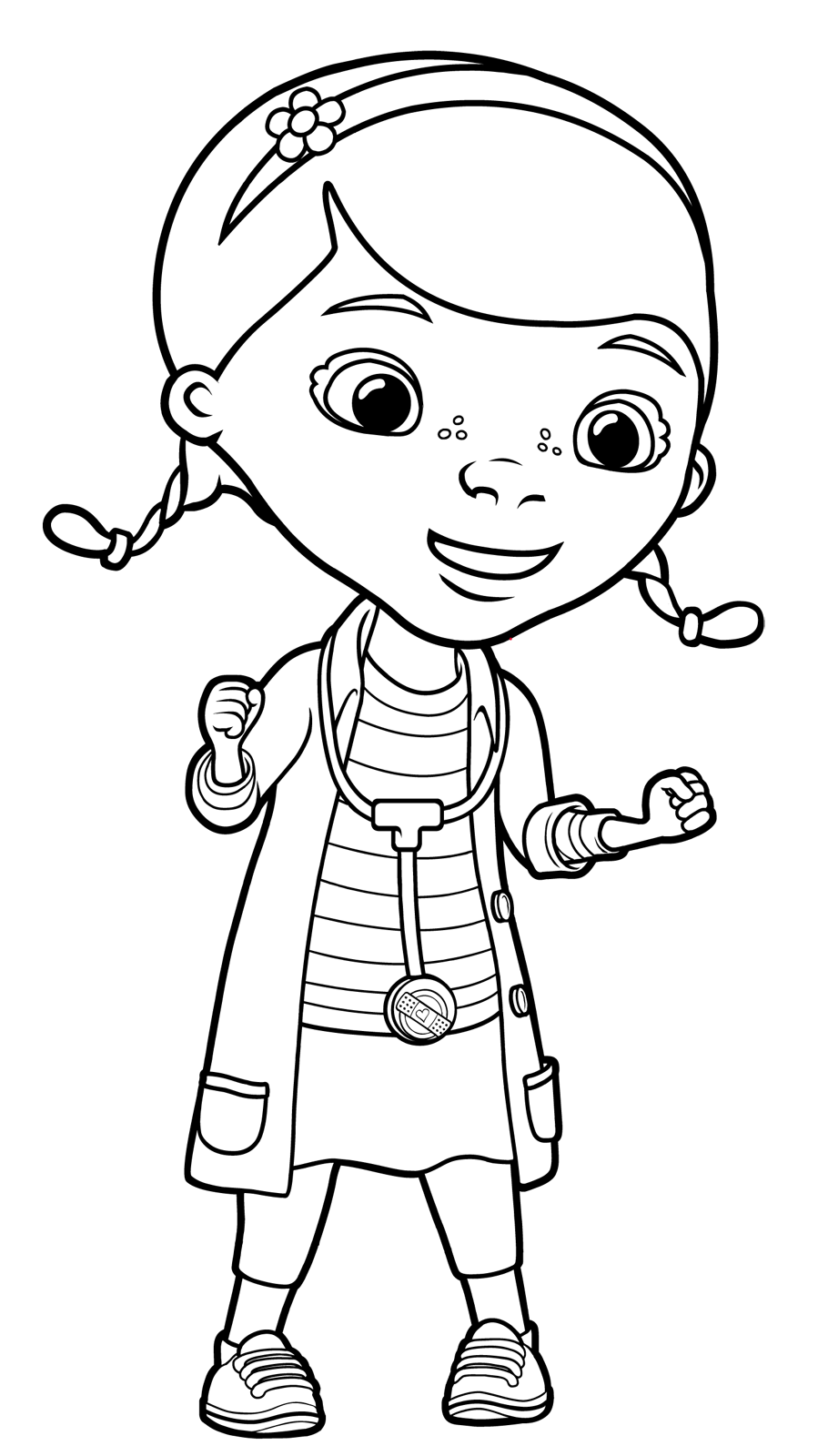 dottie doc mcstuffins with her stethoscope