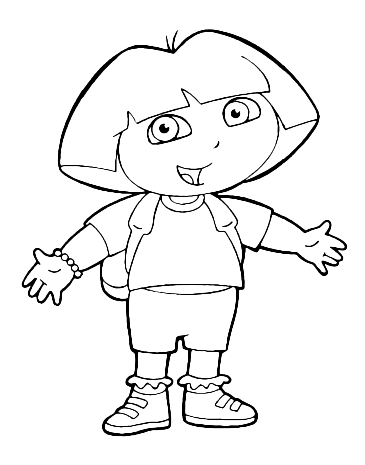 Dora the Explorer #29877 (Cartoons) – Free Printable Coloring Pages