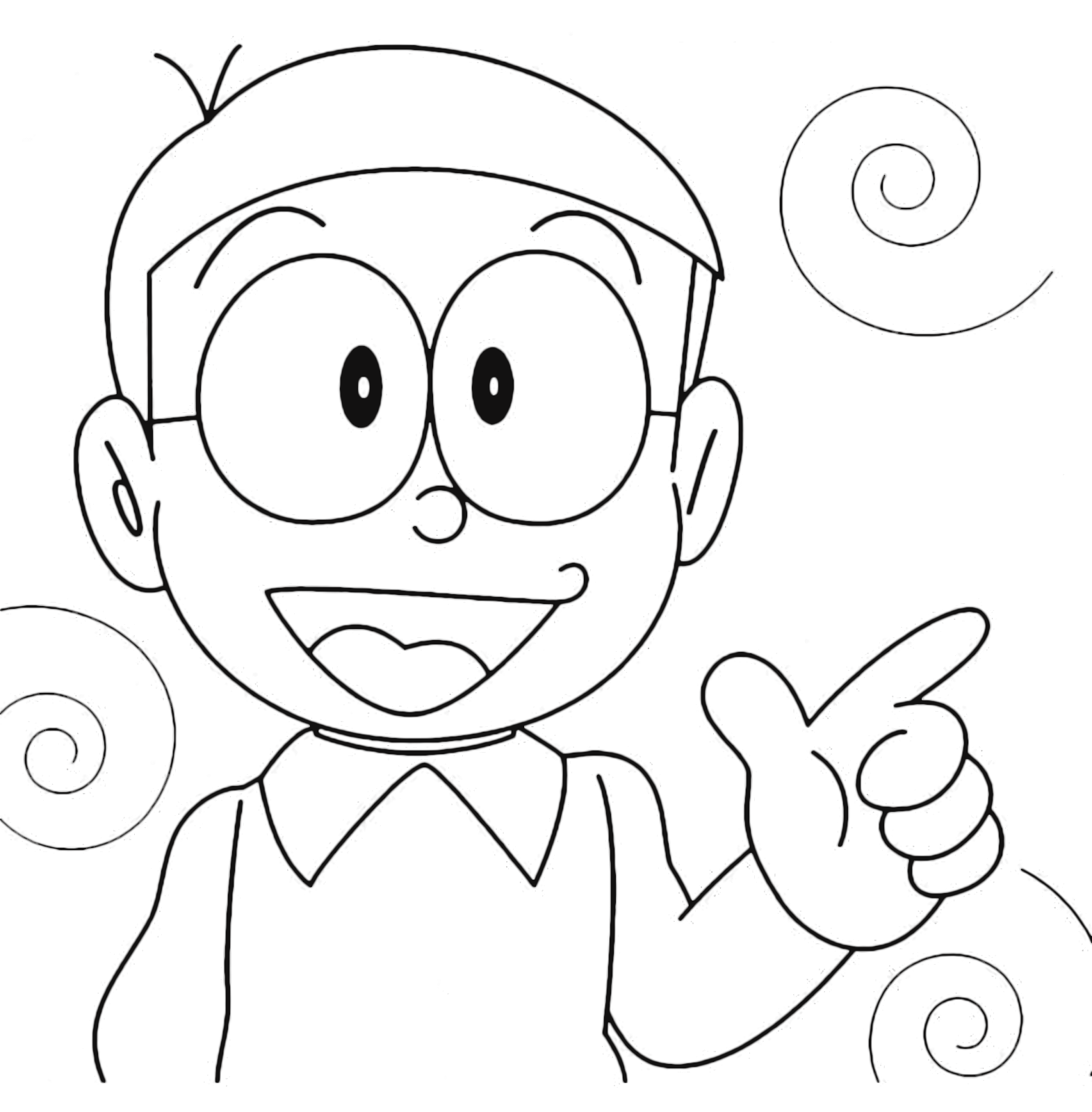 Download Doraemon - Nobita pointing with hand