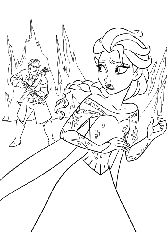 frozen coloring sheets hans