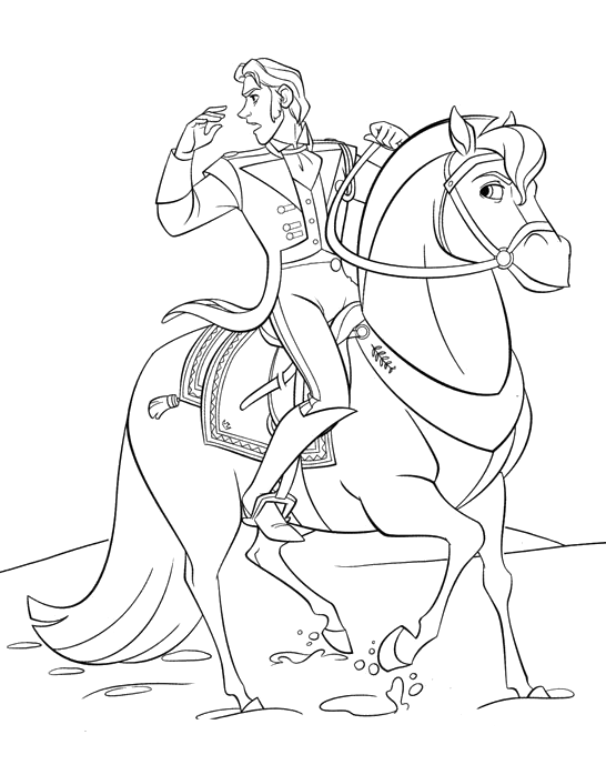 Frozen - Prince Hans on his horse