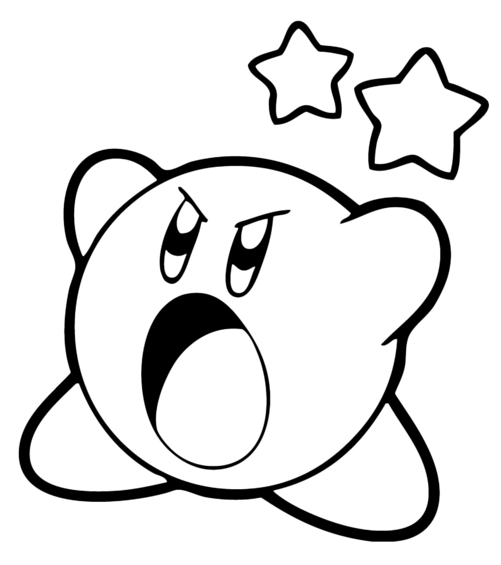 Kirby: Right Back at Ya! - Kirby is angry