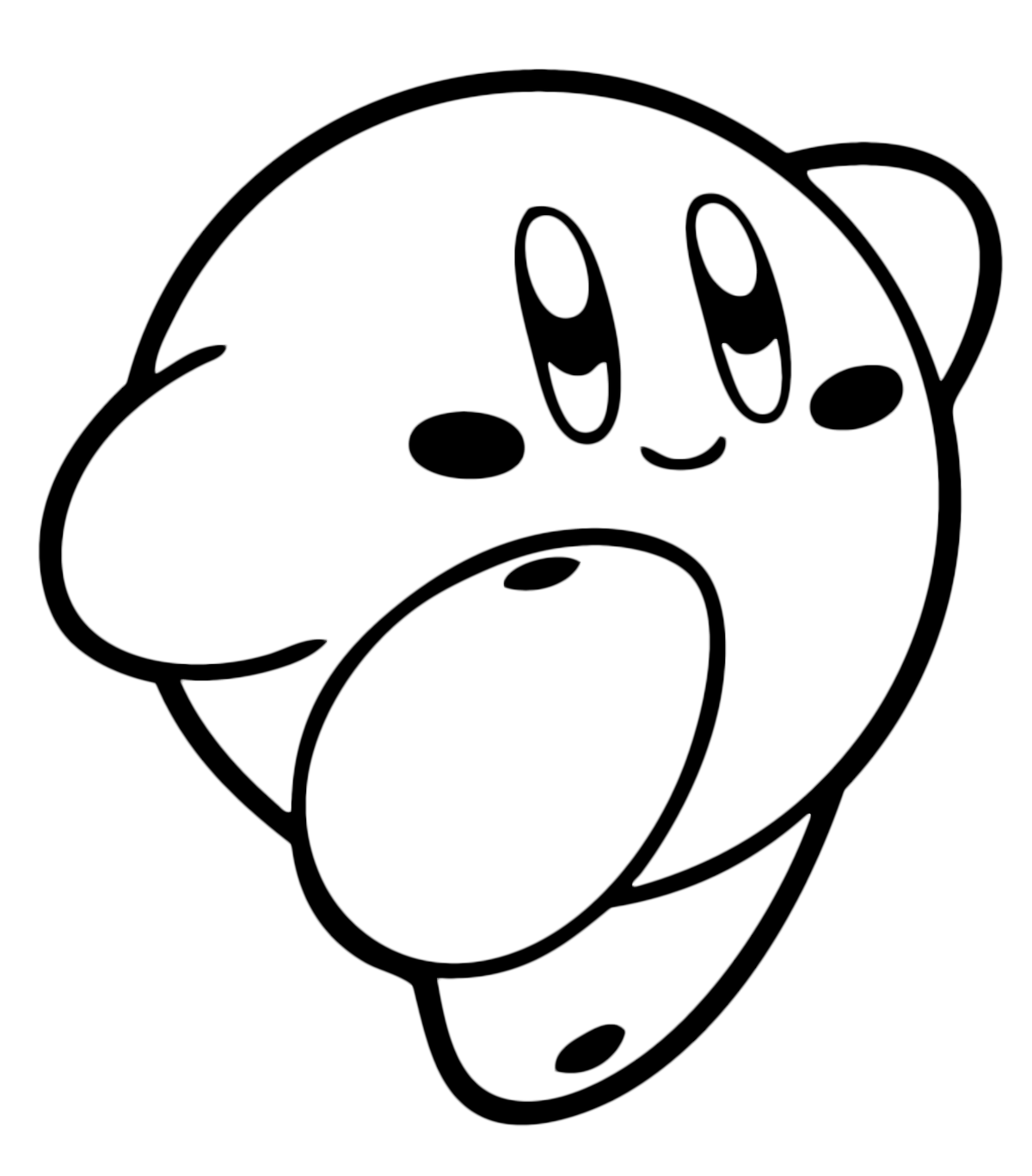 Kirby: Right Back at Ya! - Kirby jumps happy