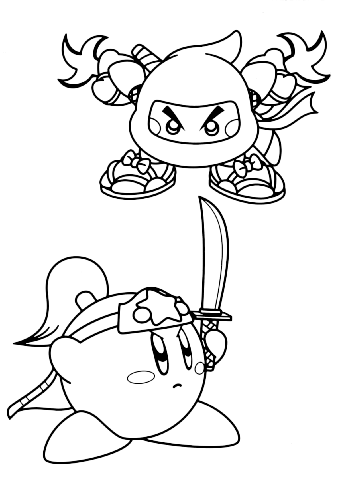 Kirby: Right Back at Ya! - Kirby ninja