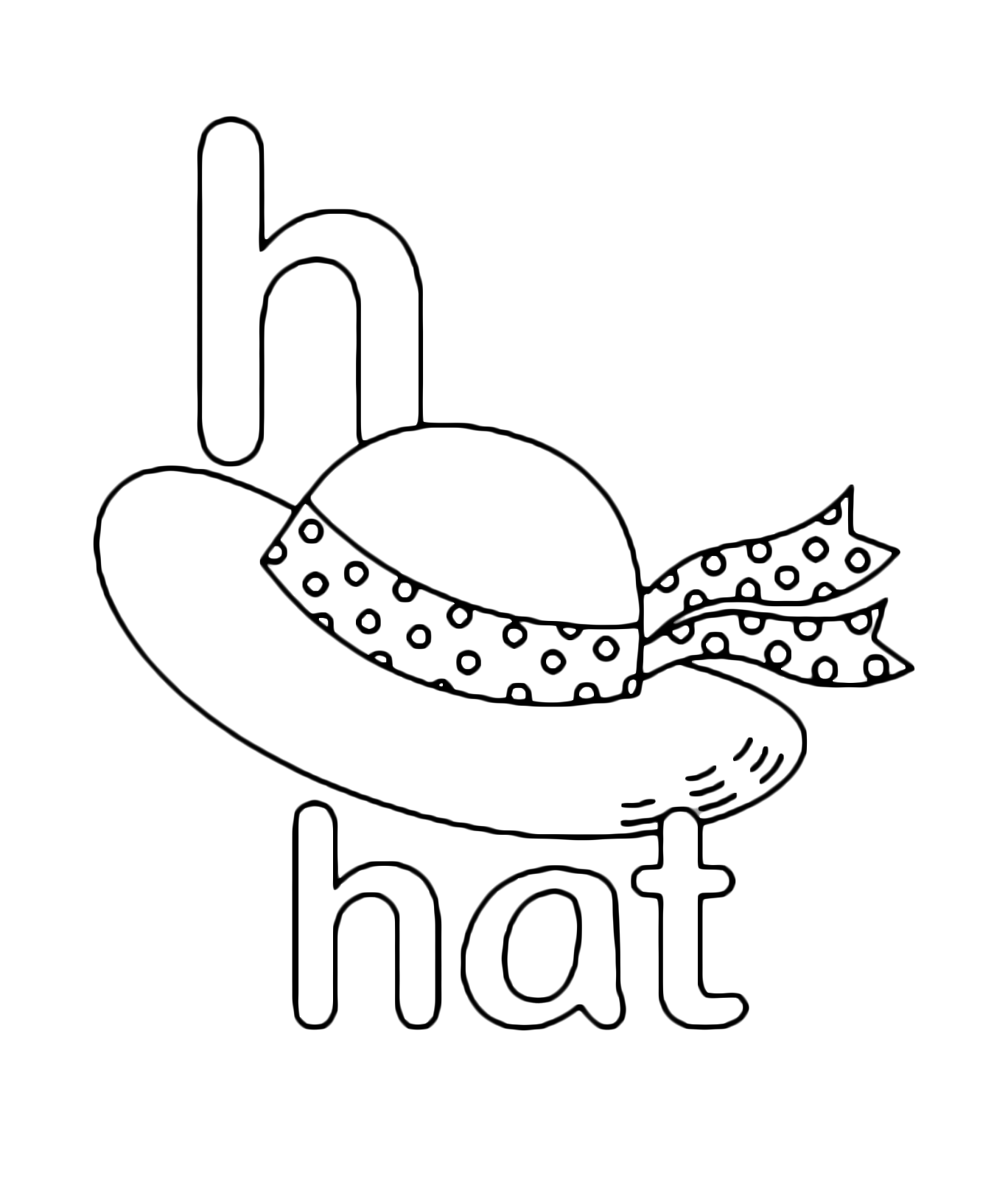 Letter H Is For Hat Coloring Page Free Printable Colo - vrogue.co