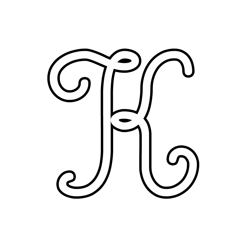 Cursive Letter K Designs