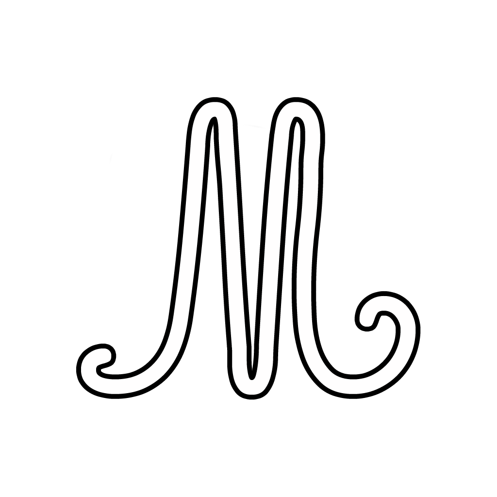 letters-and-numbers-cursive-uppercase-letter-m