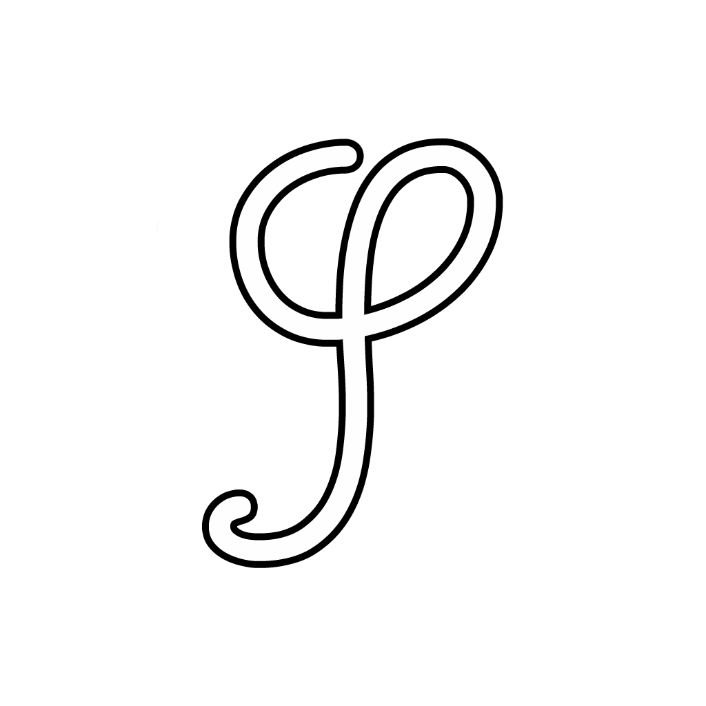 Letters and numbers - Cursive uppercase letter S