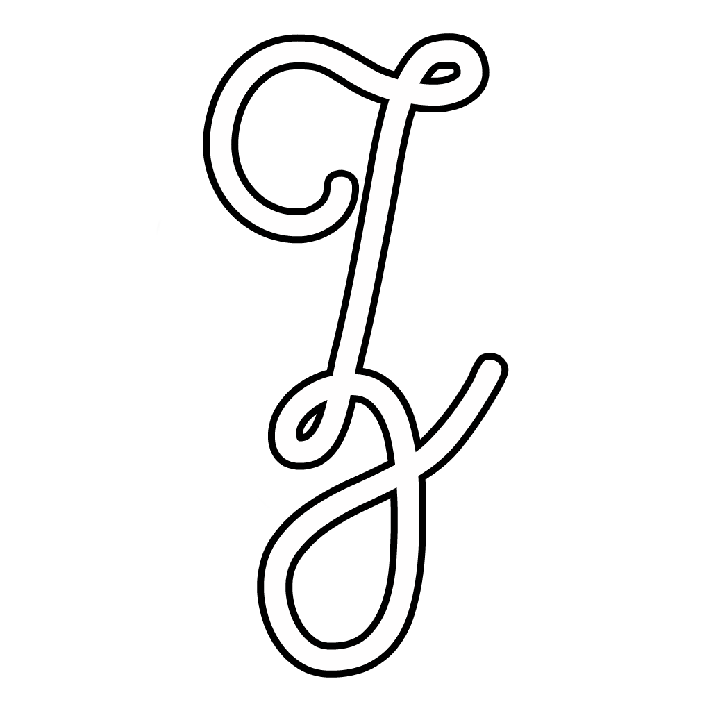 Letters and numbers - Cursive uppercase letter Z
