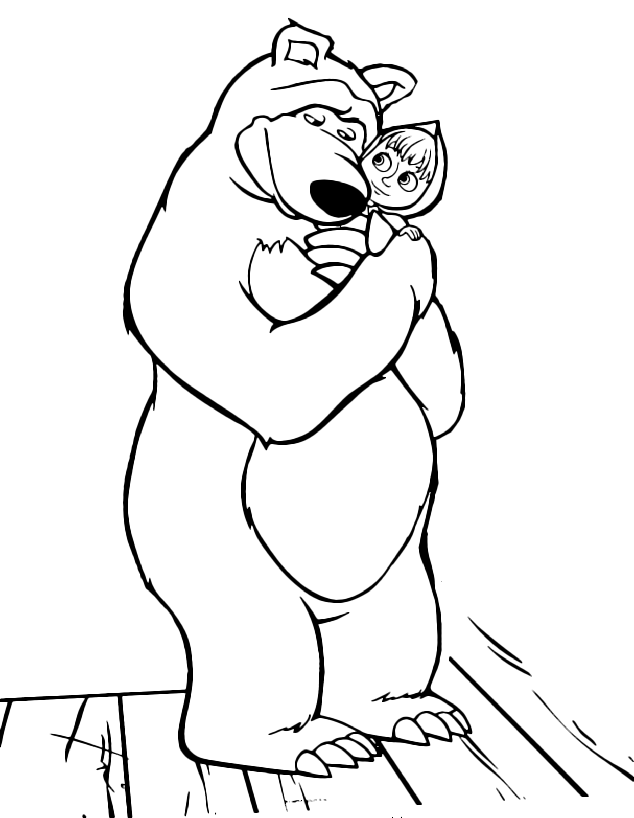 "Masha and the Bear" coloring pages