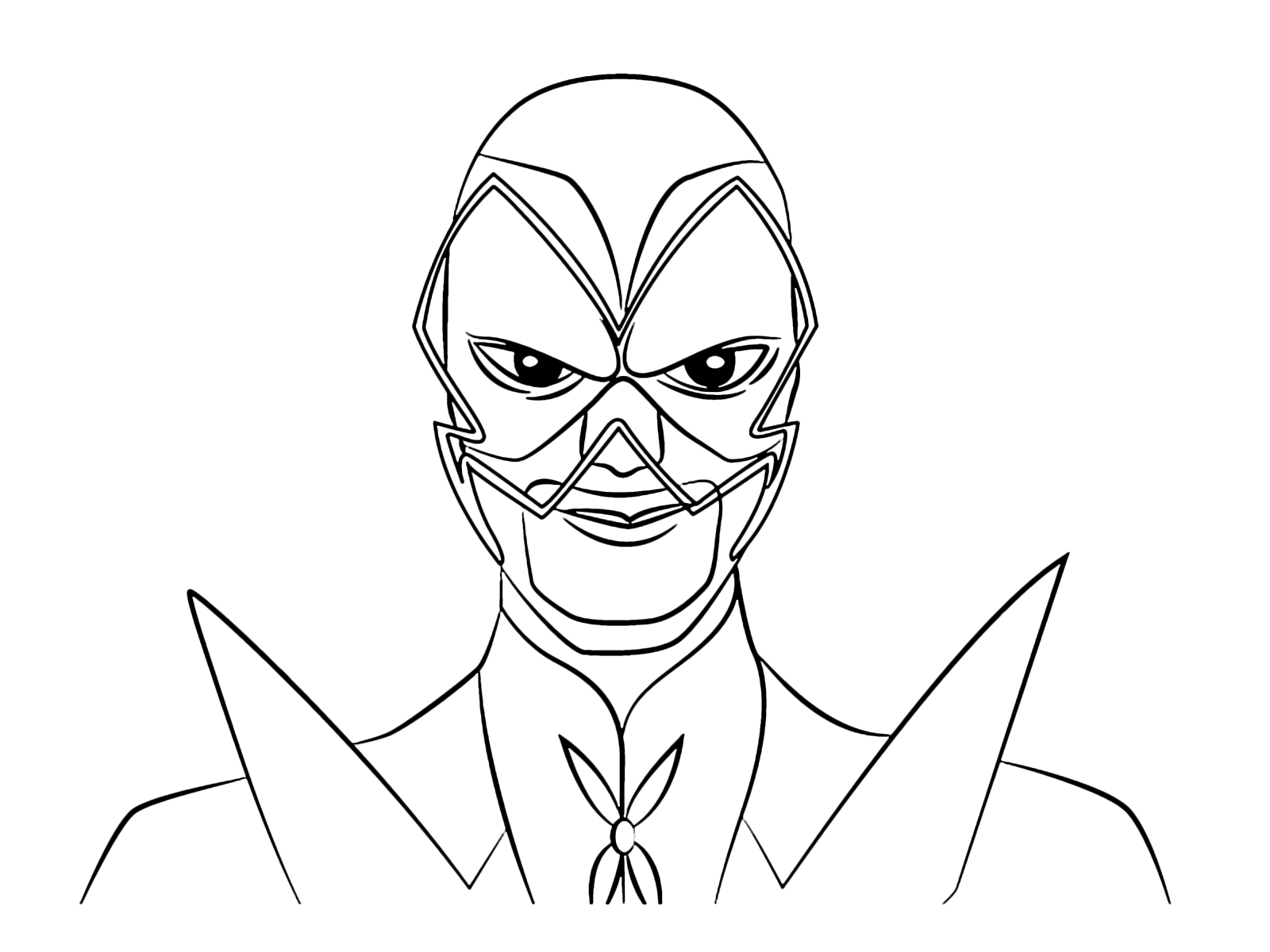 hawk head coloring page