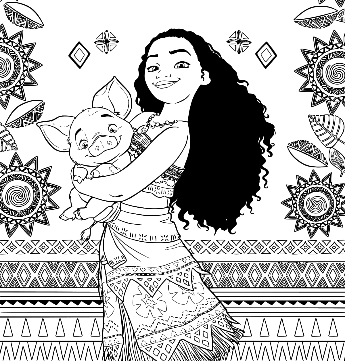 Moana The Moana Princess With Pua The Pig Vietnamese