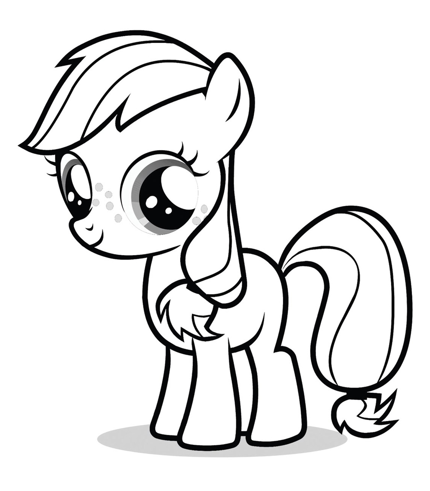 My Little Pony - Applejack with its tail tied