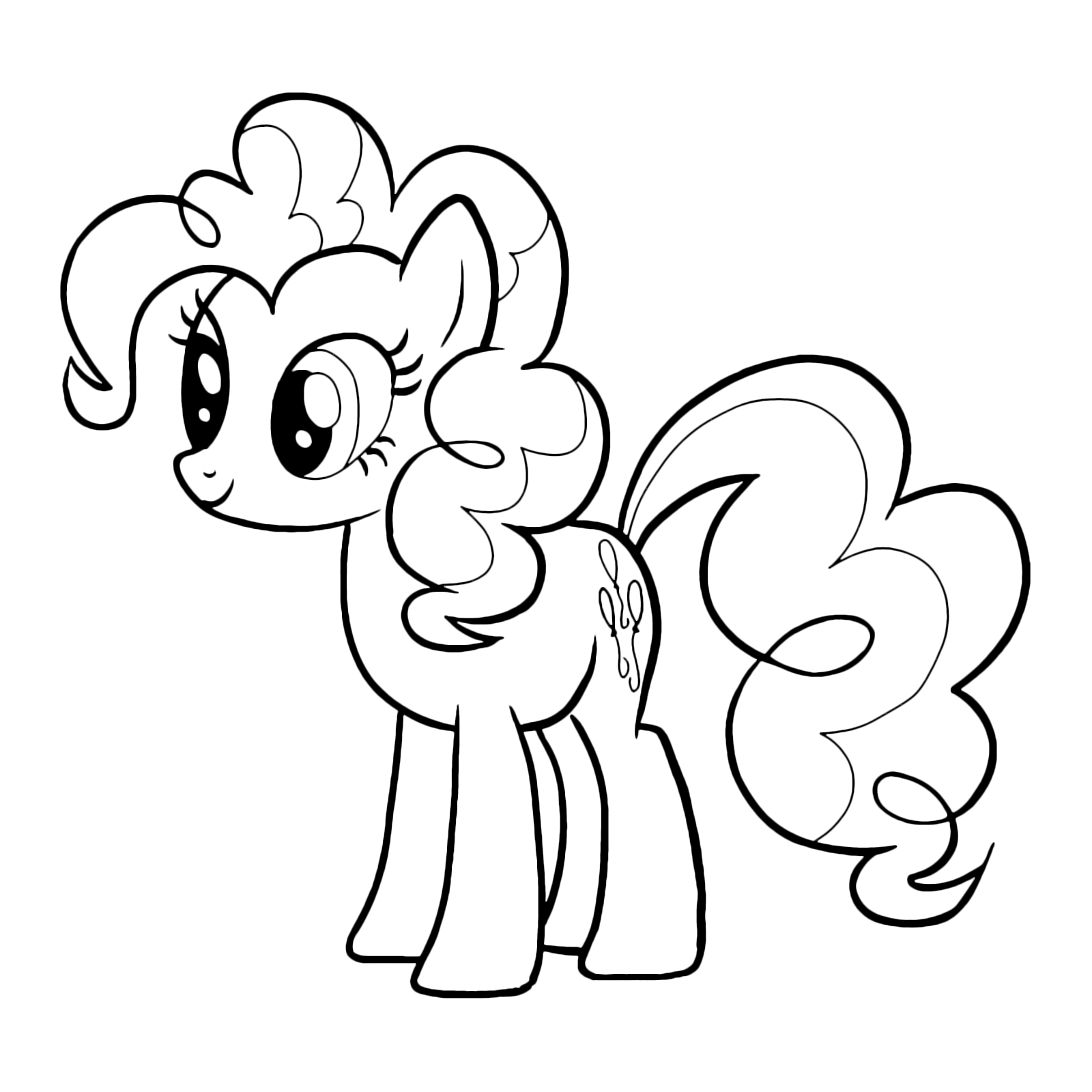 My Little Pony - Pinkie Pie looks curious