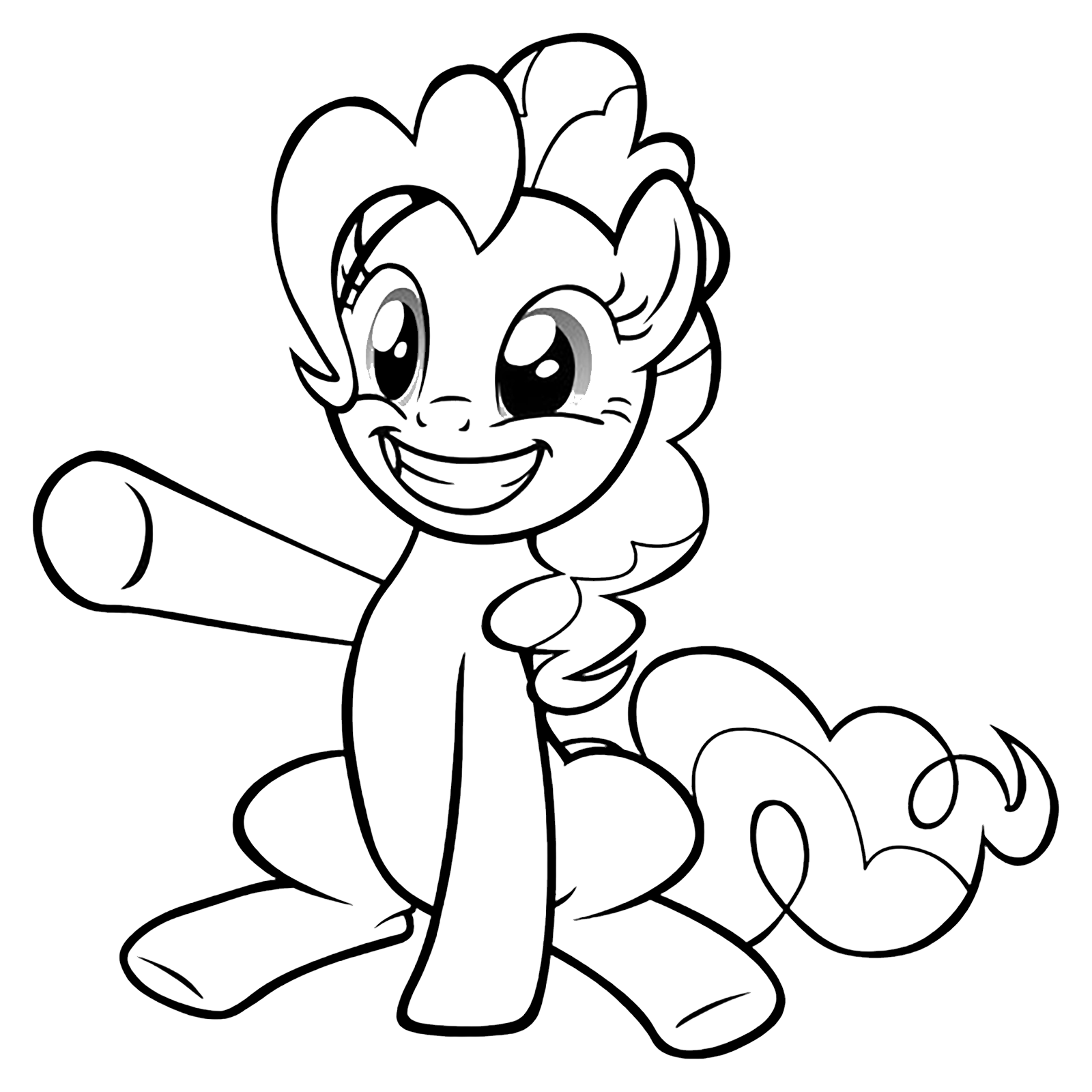 My Little Pony - Pinkie Pie raises a paw and smiles
