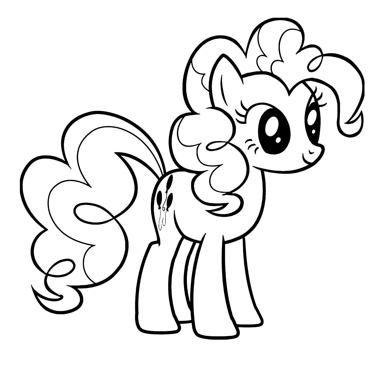 My Little Pony - Pinkie Pie with her messy fuchsia hair