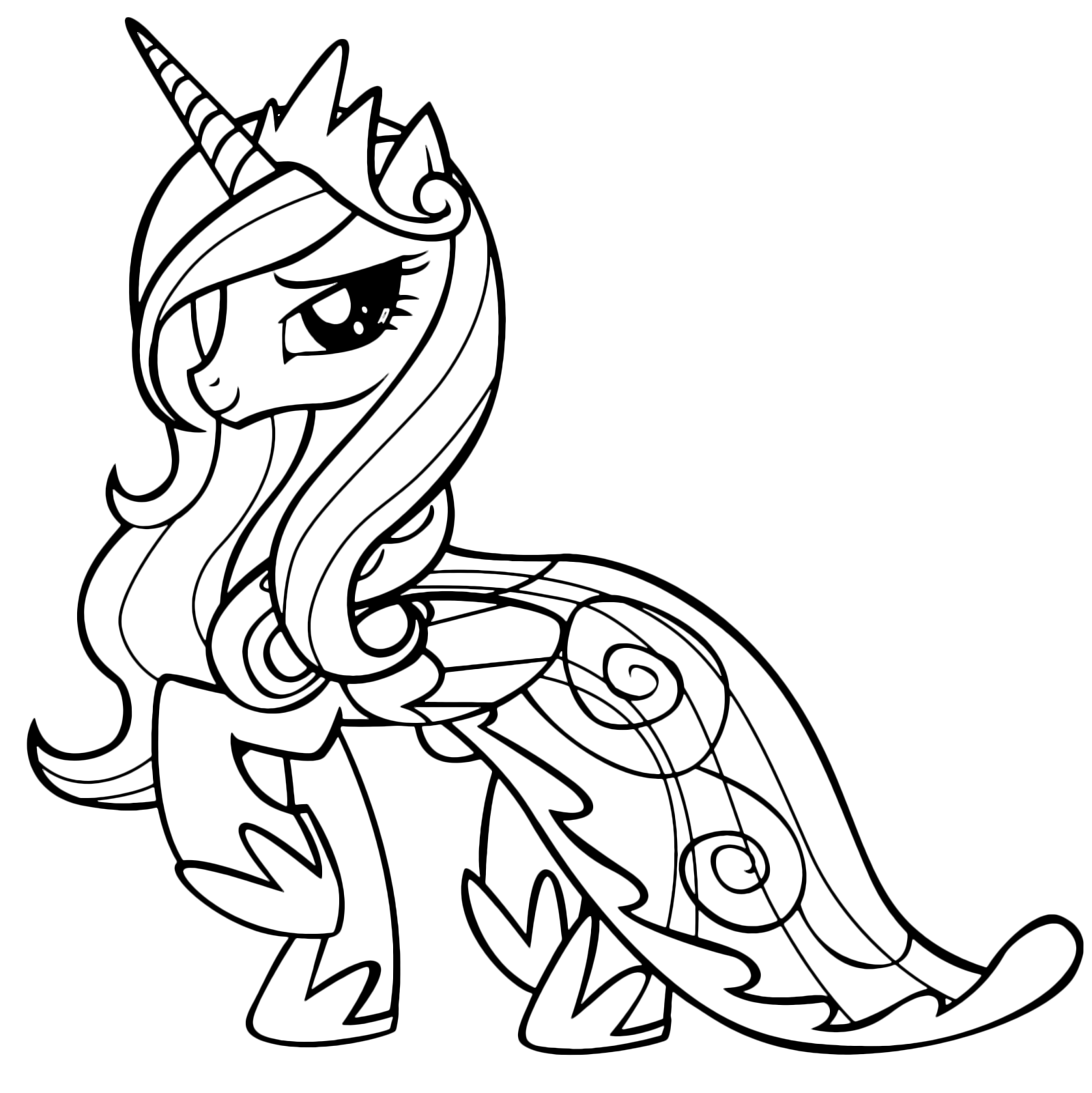 My Little Pony   Princess Celestia is a majestic winged unicorn