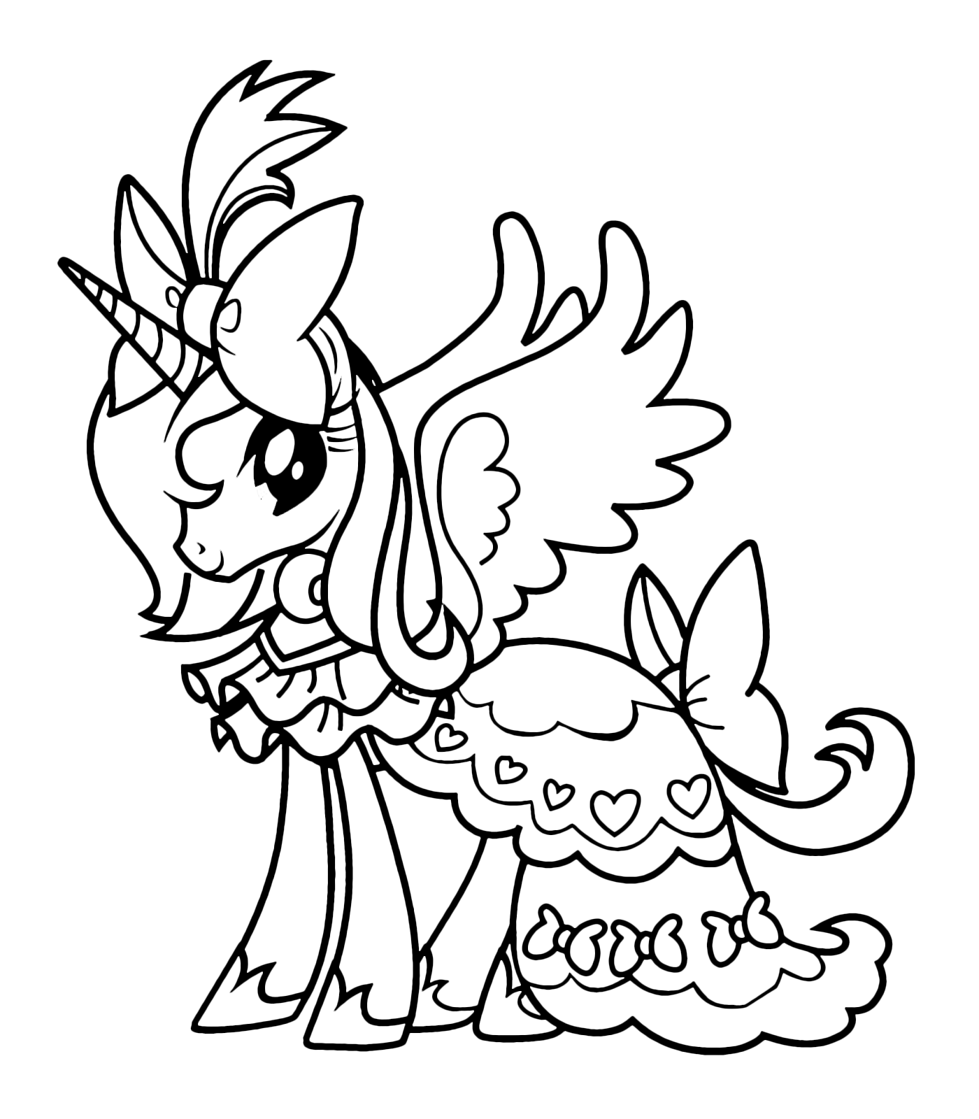 My Little Pony - Princess Celestia with her cloak on her back