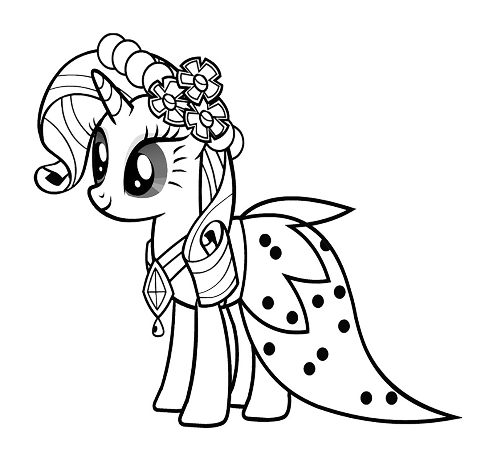 My Little Pony - Rarity wears a beautiful coat