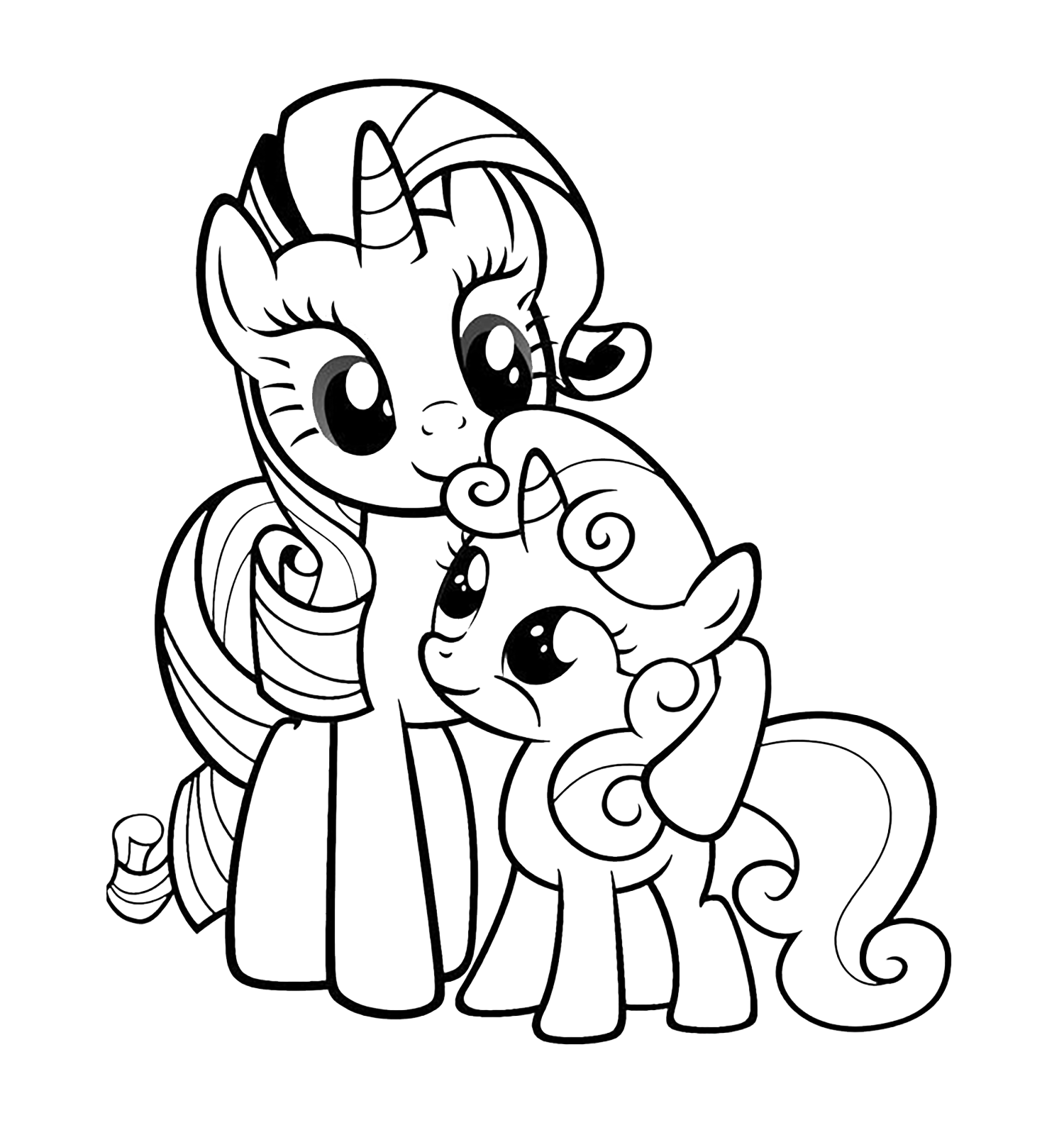 baby rarity my little pony coloring pages - photo #4