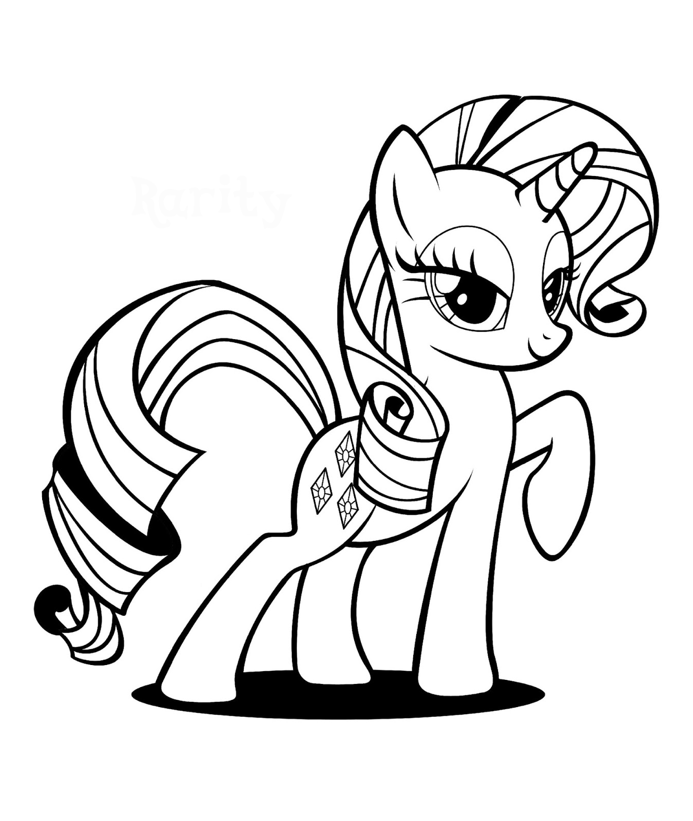 My Little Pony - Rarity with the leg up