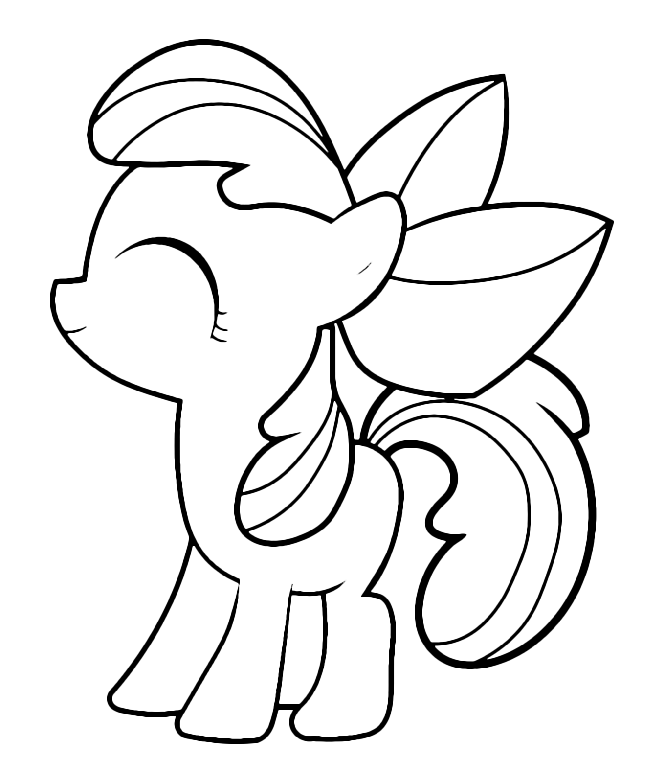 My Little Pony - The little Apple Bloom happy