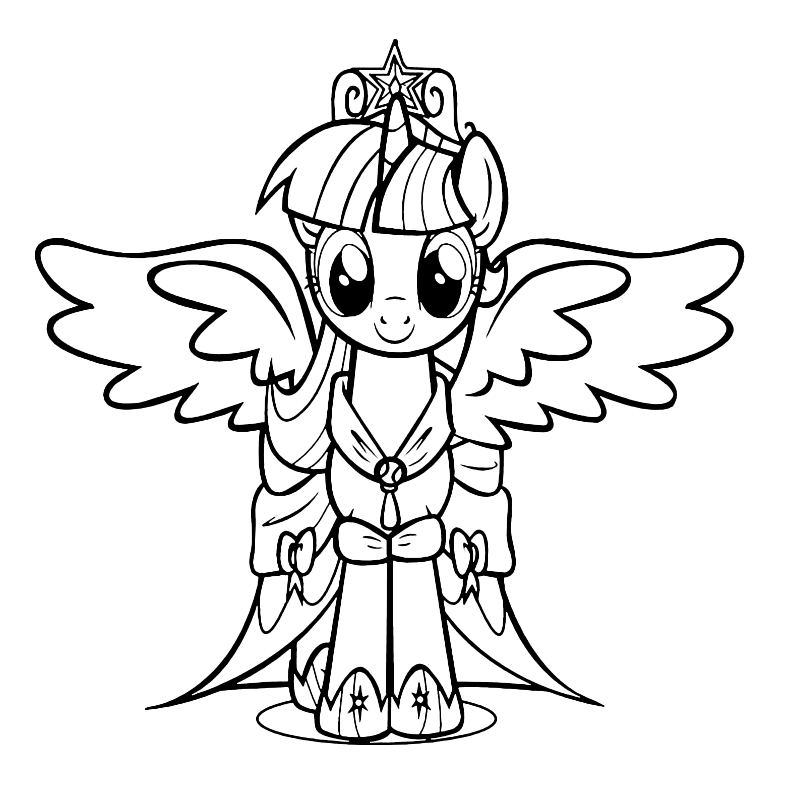 My Little Pony - Twilight Sparkle princess with open wings