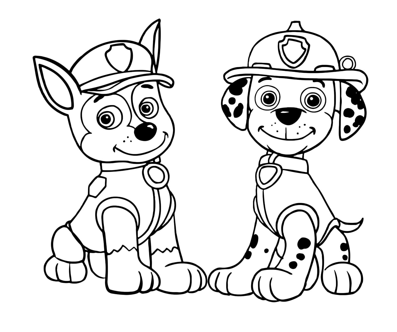  PAW  Patrol  Chase and Marshall look very curious