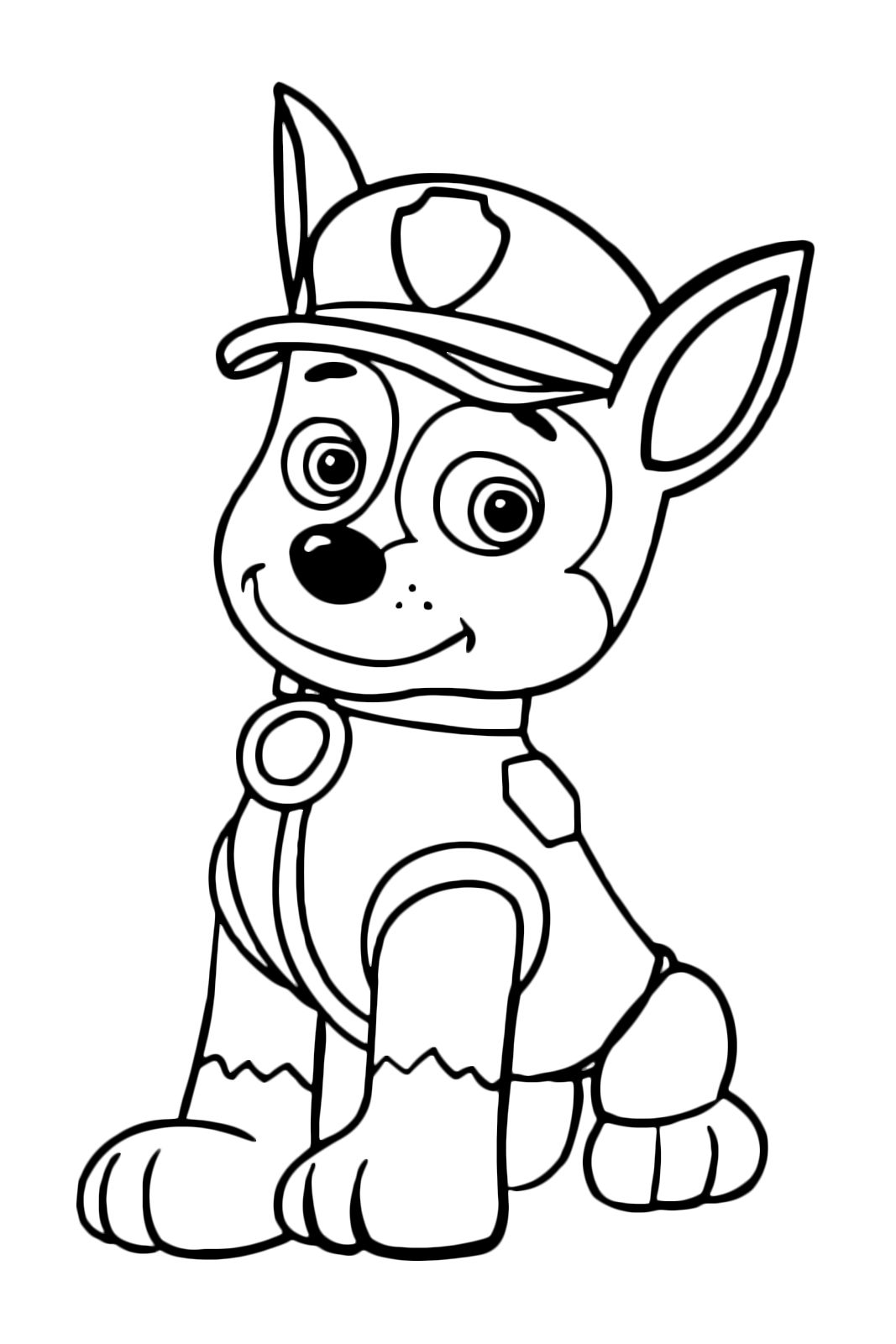  Paw  Patrol  Chase  Coloring  Pages  Coloringstar Sketch 