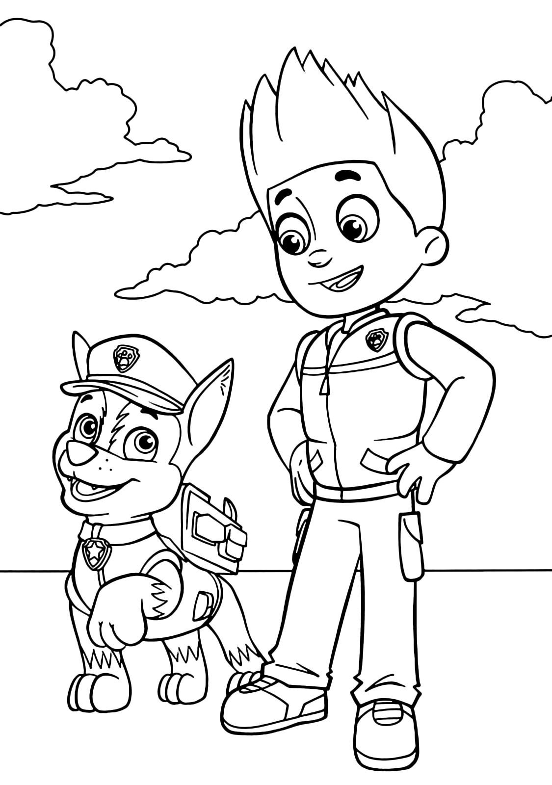 "PAW Patrol" coloring pages