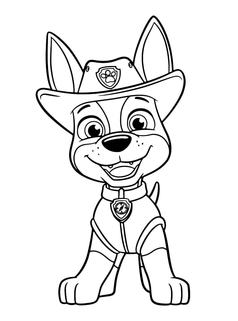 Everest Paw Patrol Kleurplaat Paw Patrol Kleurplaten