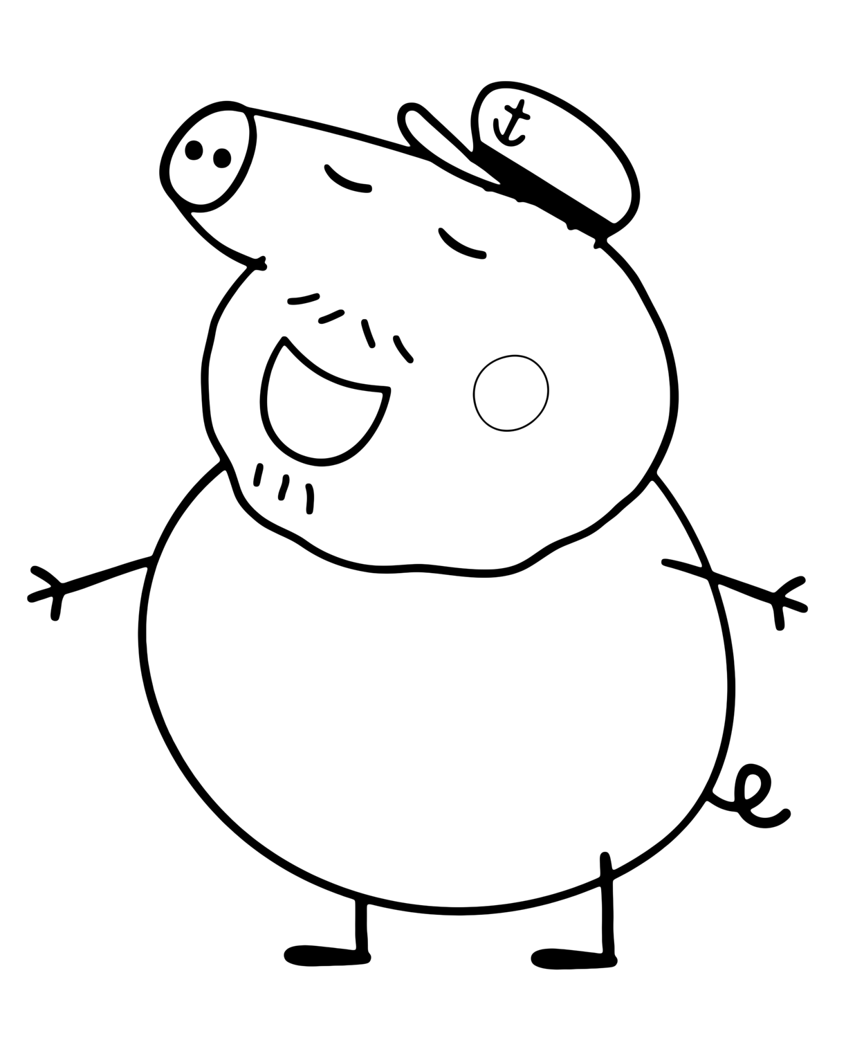Download 273 Grandpa Pig Coloring Pages PNG PDF File Mockup PSD 