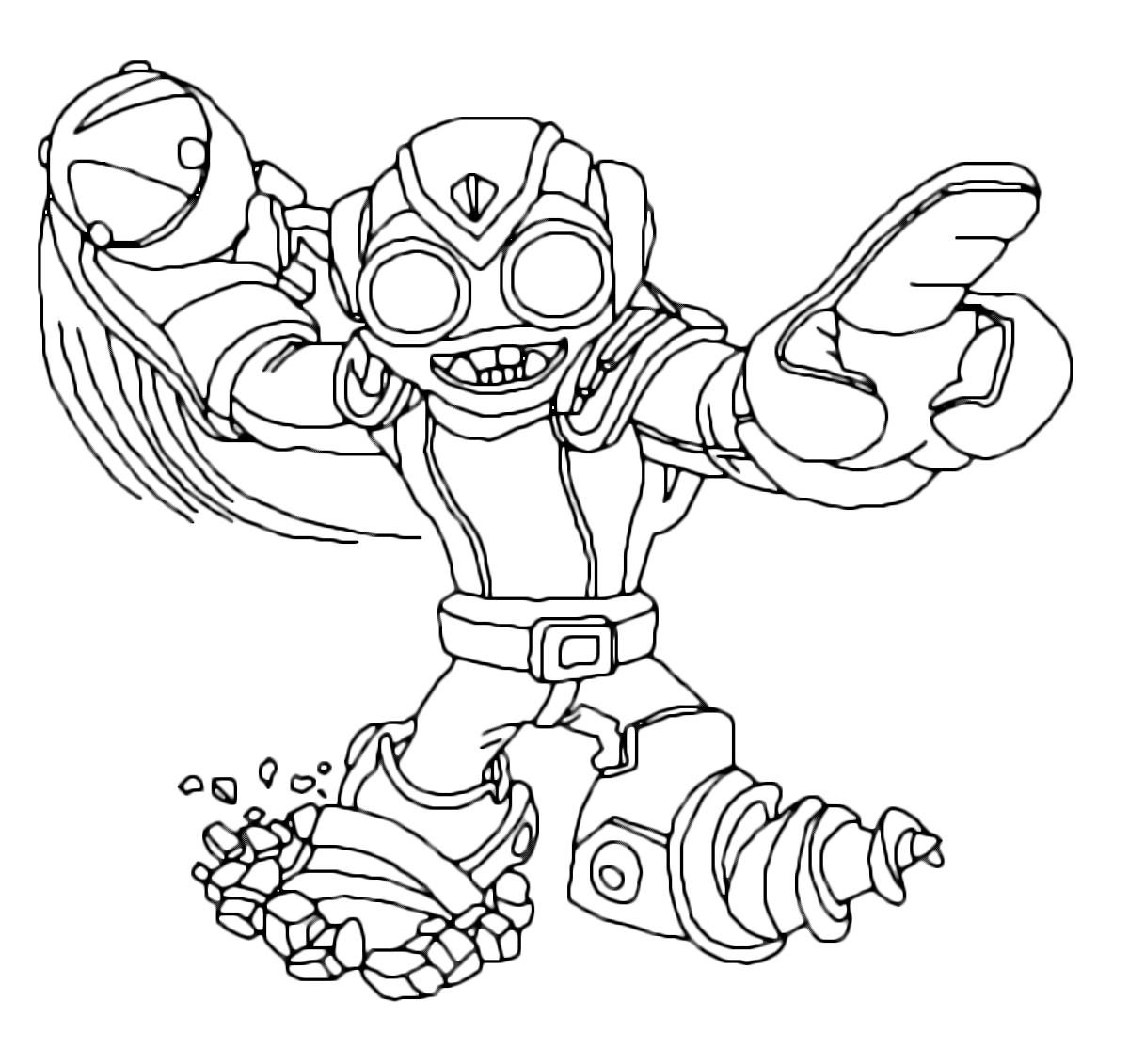 Skylanders - Swap Force - Boom Rouser ready to launch the rocket