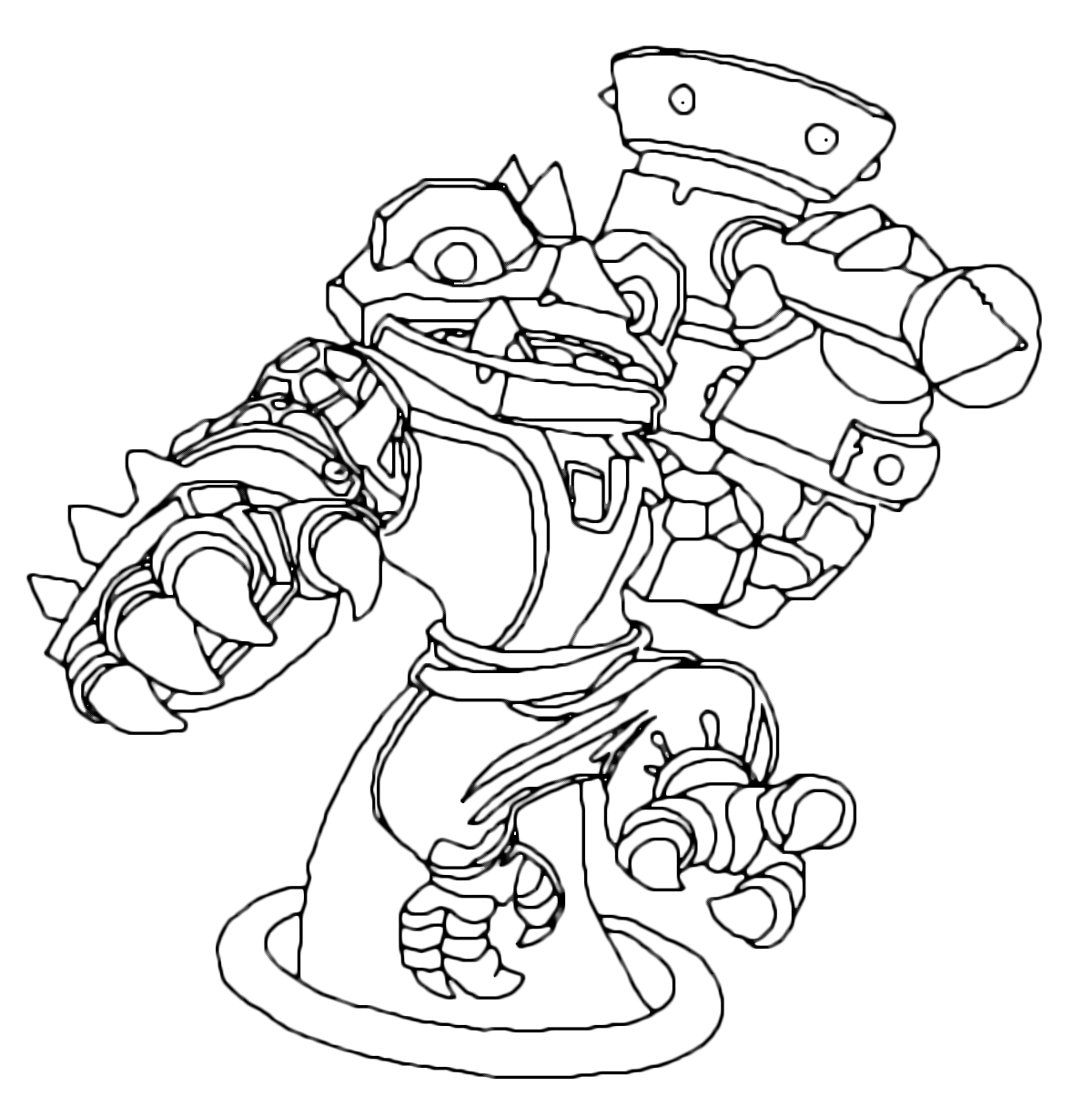 Skylanders - Swap Force - Rubble Loop ready to launch the attack