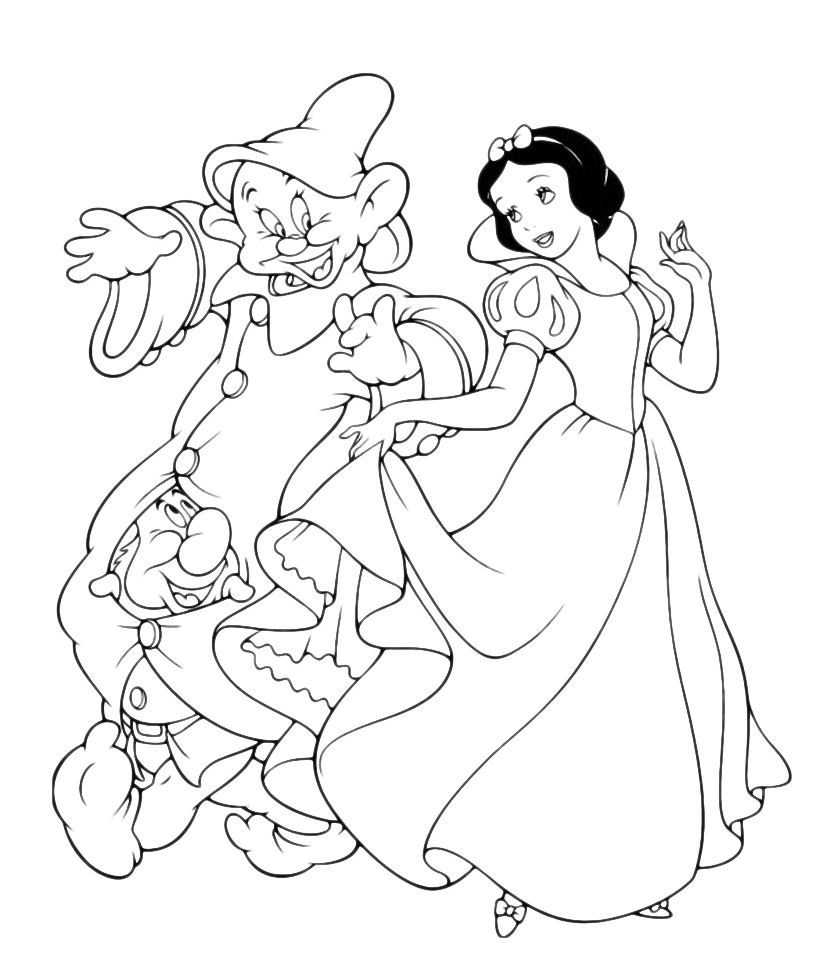 Snow White and the Seven Dwarfs - Snow White dances with the dwarfs