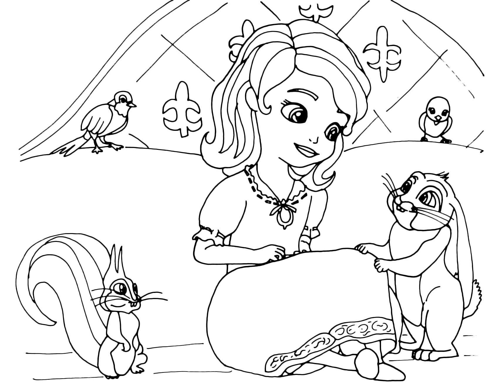 Sofia the First - Sofia listens to Clover and all her animal friends