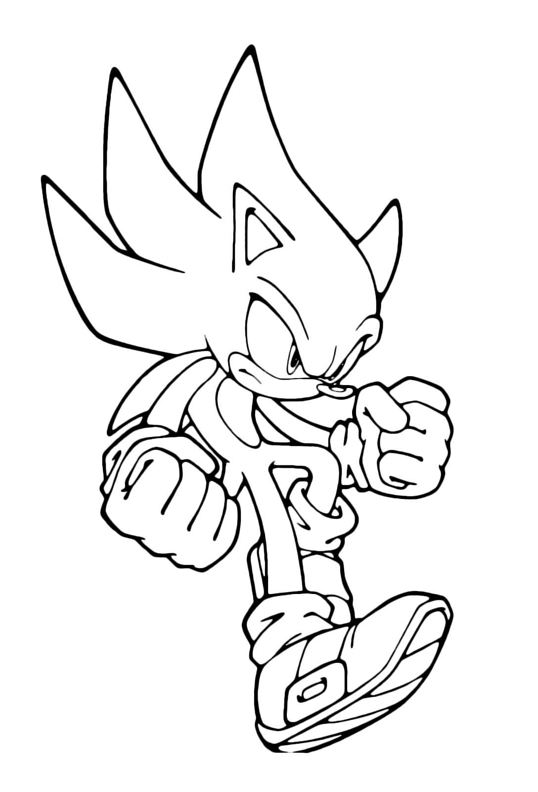 Sonic Boom   Angry Sonic holds his fists closed