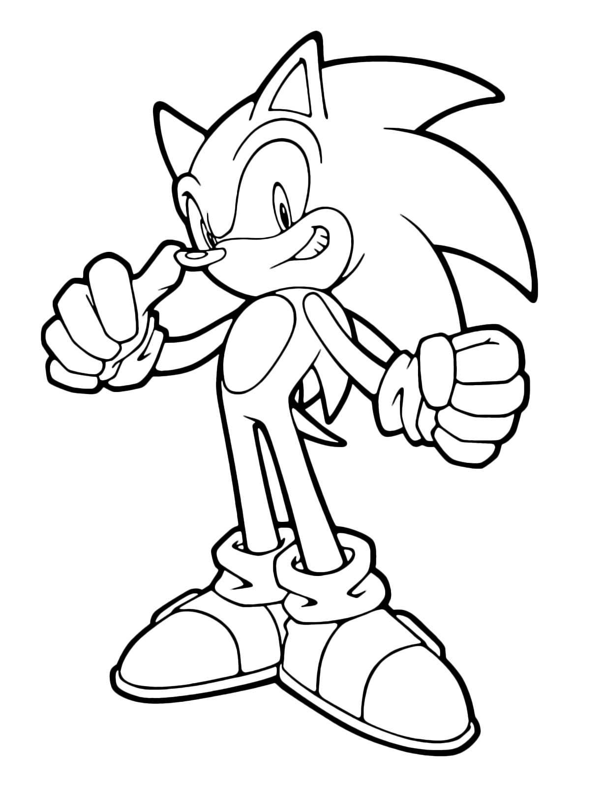 Sonic Boom - Sonic marks himself with his thumb